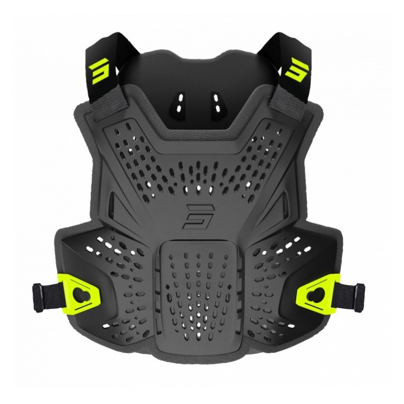 Brustprotektor Shot Airflow schwarz-fluo gelb