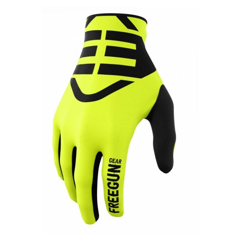 Motocross Handschuhe Shot Devo Skin schwarz-fluo gelb