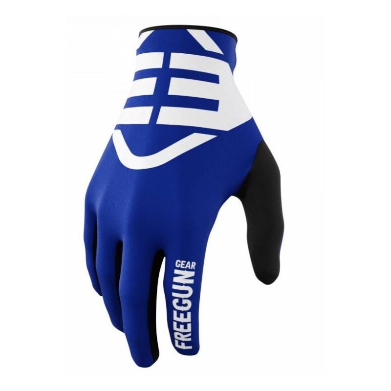 Kinder Motocross Handschuhe Shot Devo Skin weiß und blau