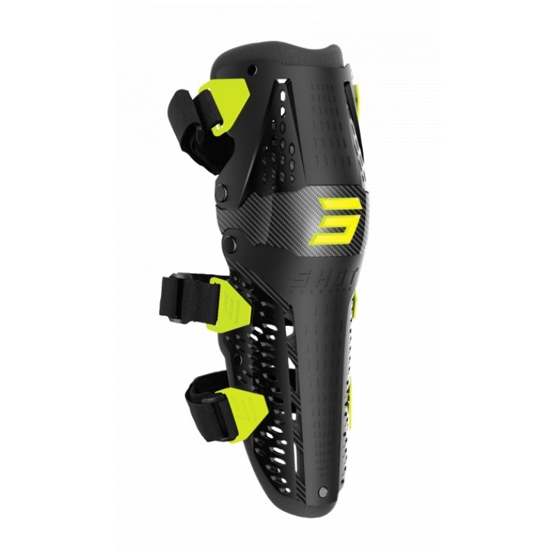 Knieschützer Shot Airflow schwarz-fluo gelb