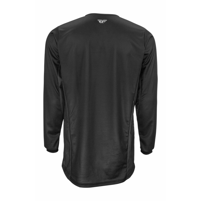 Motocross Trikot FLY Racing Kinetic Fuel 2022 schwarz und weiß