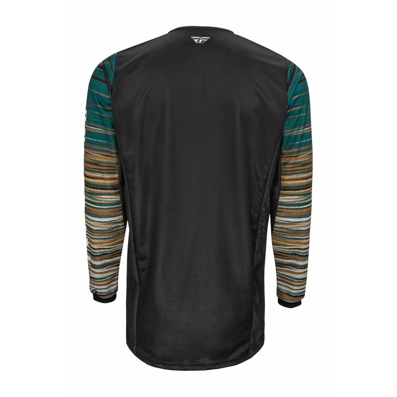 Motocross Trikot FLY Racing Kinetic Wawe 2022 schwarz-grün