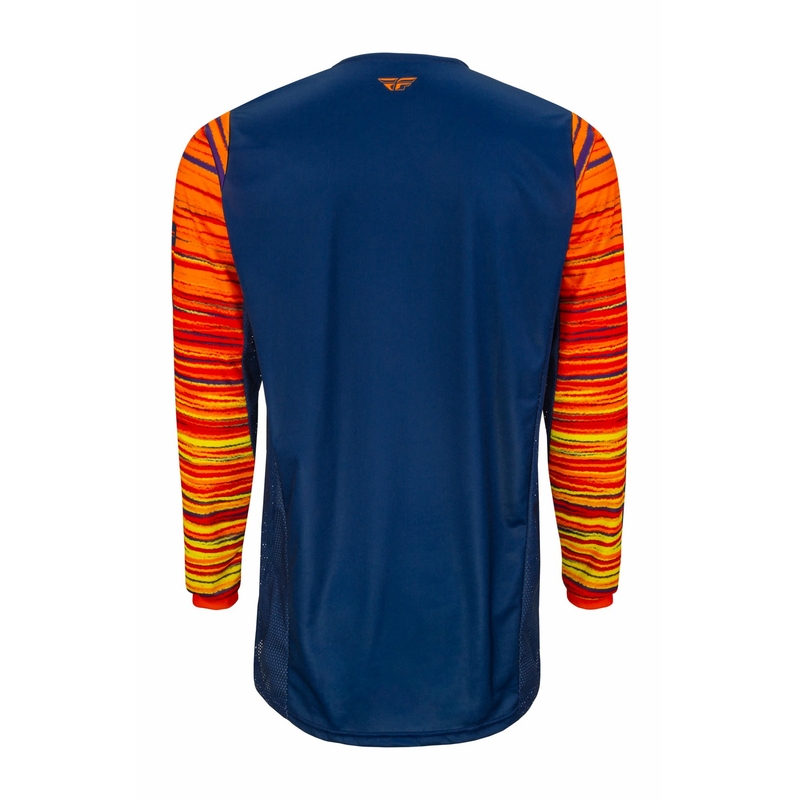 Motocross-Trikot FLY Racing Kinetic Wawe 2022 blau-orange