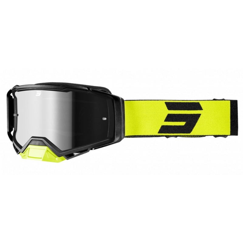 Motocross-Schutzbrille Shot Core schwarz-fluorgelb