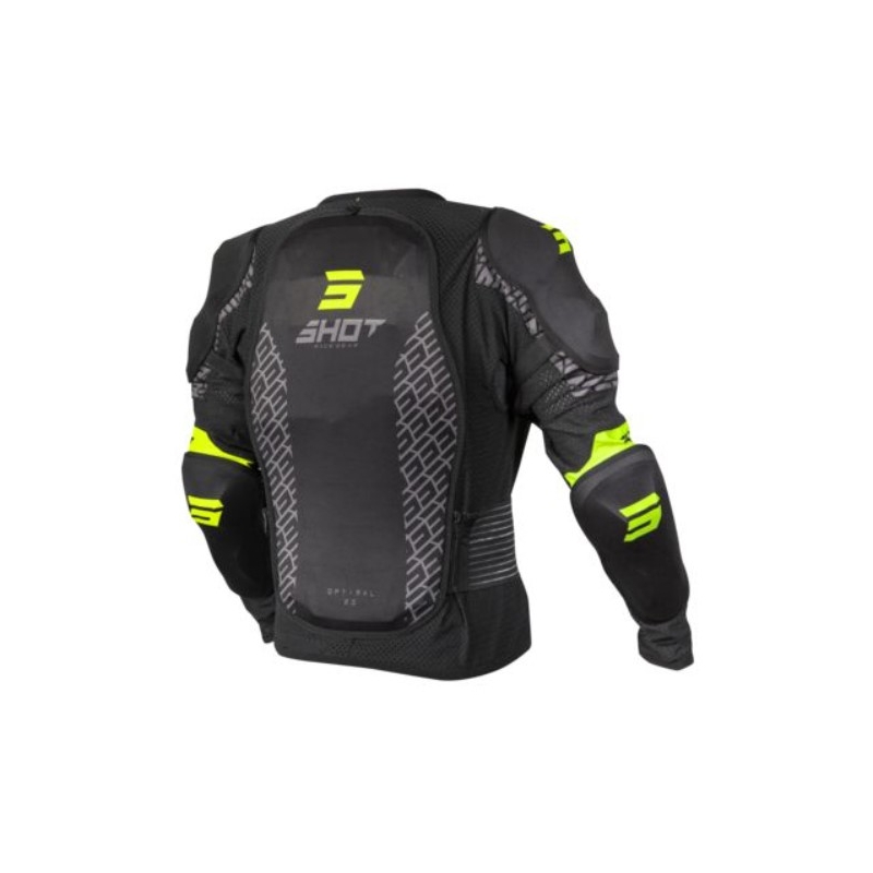 Kinderweste Shot Optimal schwarz-fluo gelb