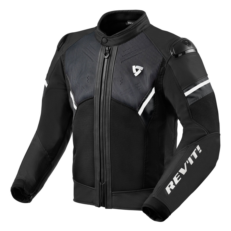 Revit Mantis 2 H2O schwarz und weiß Motorradjacke Ausverkauf