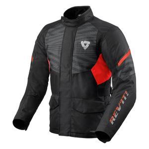 Revit Duke H2O Motorradjacke schwarz und rot Ausverkauf