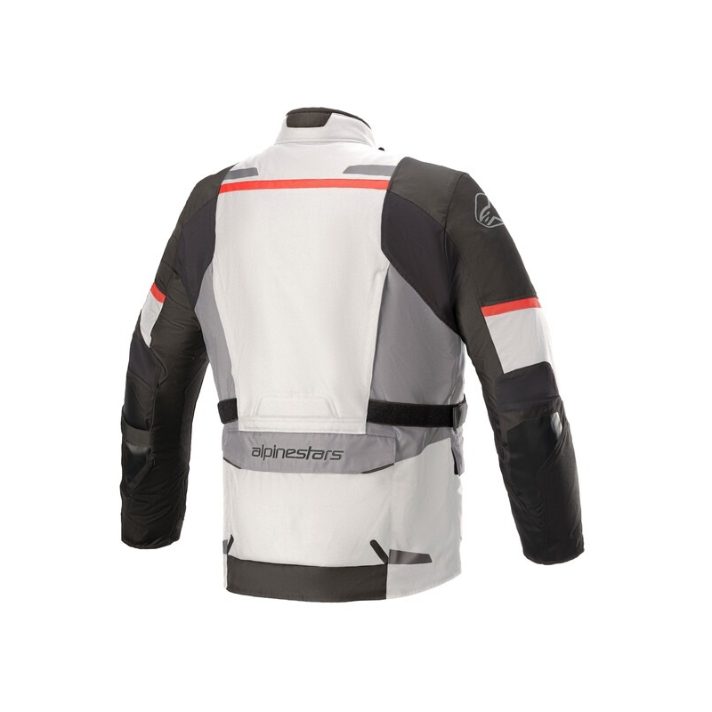 Alpinestars Andes Drystar Grau-Schwarz-Rot Motorradjacke