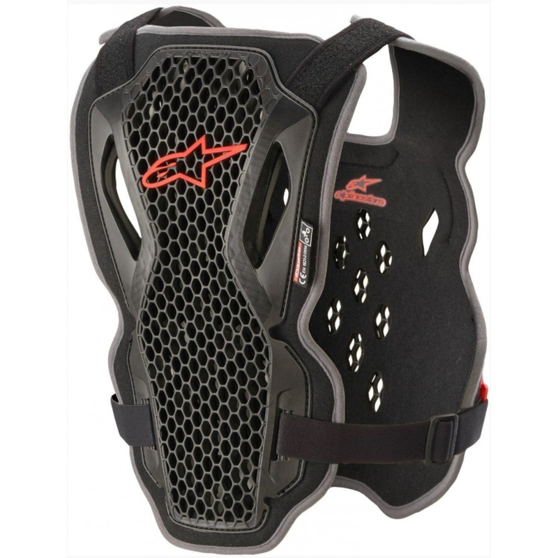 Alpinestars Bionic Action Brustprotektor schwarz und rot