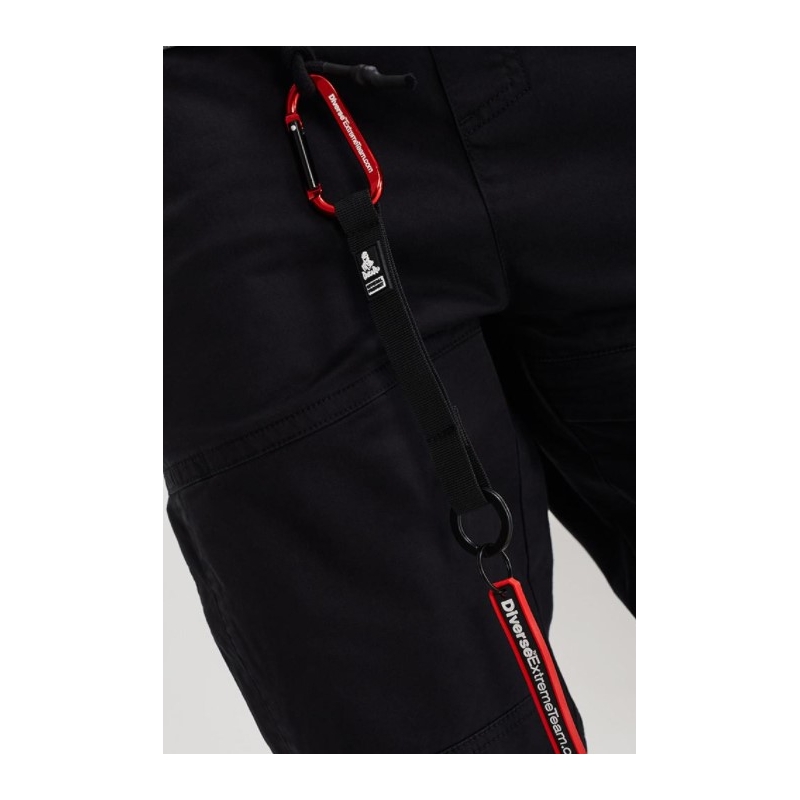 Schlüsselanhänger mit Karabiner DAKAR Carab 02 schwarz-rot