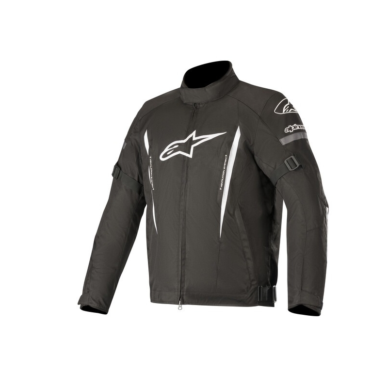 Alpinestars Gunner Wasserdicht Schwarz und Weiß Motorrad Jacke