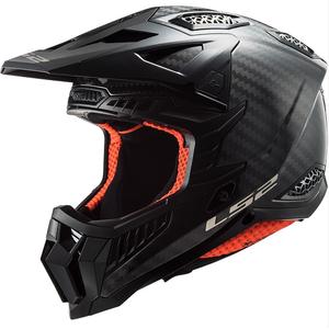 Motocross Helm LS2 MX703 X-Force Solid Carbon schwarz