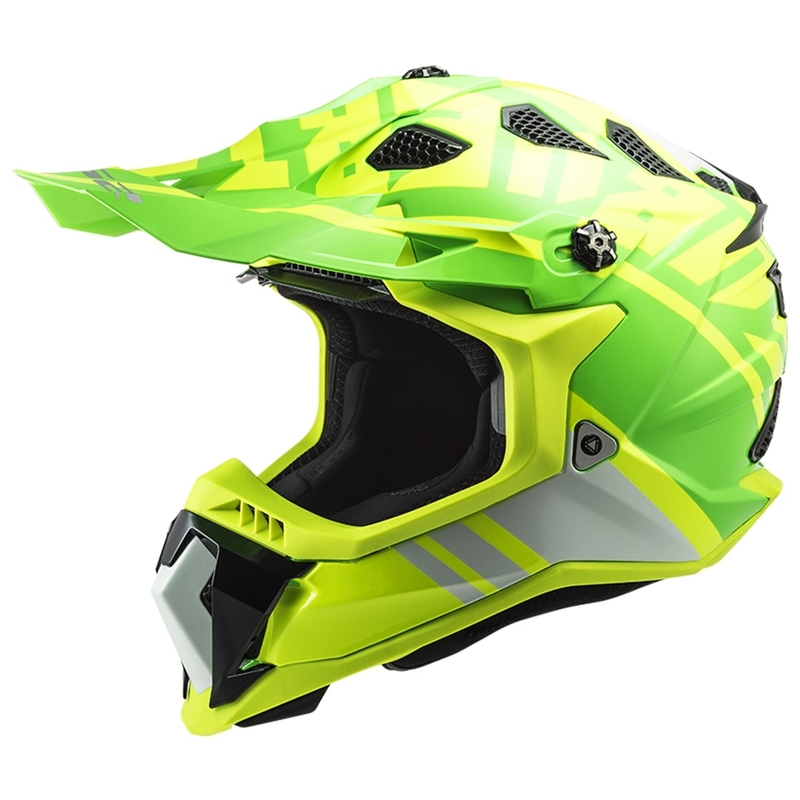 Motocross Helm LS2 MX700 Subverter EVO Gammax fluo gelb-grün