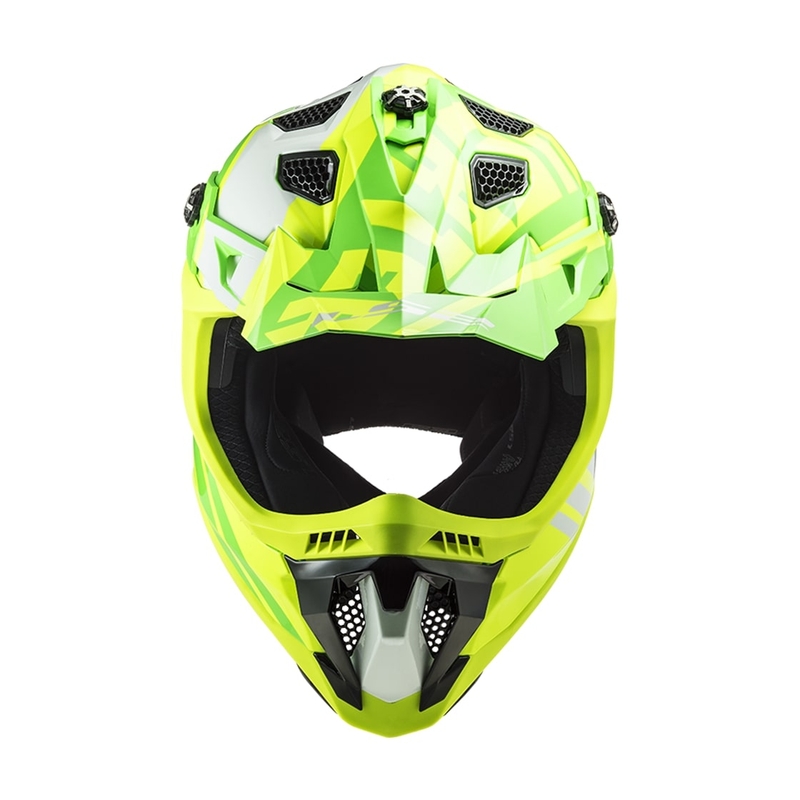 Motocross Helm LS2 MX700 Subverter EVO Gammax fluo gelb-grün