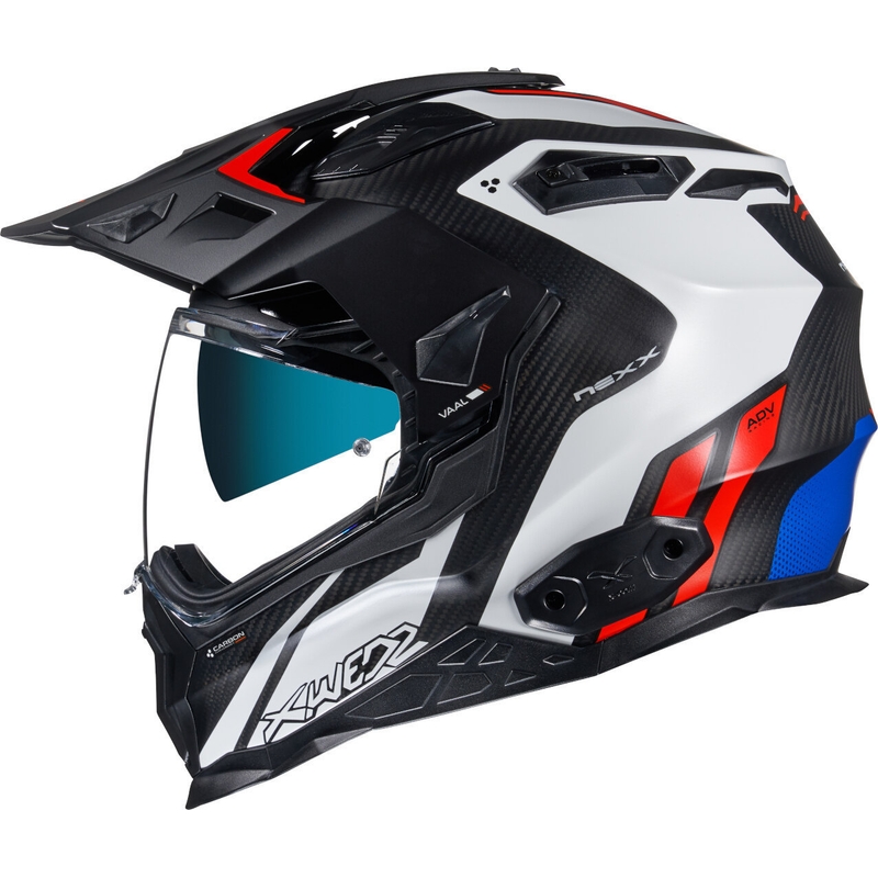 Enduro-Helm NEXX X.Wed 2 Vaal Carbon schwarz-weiß-rot Ausverkauf