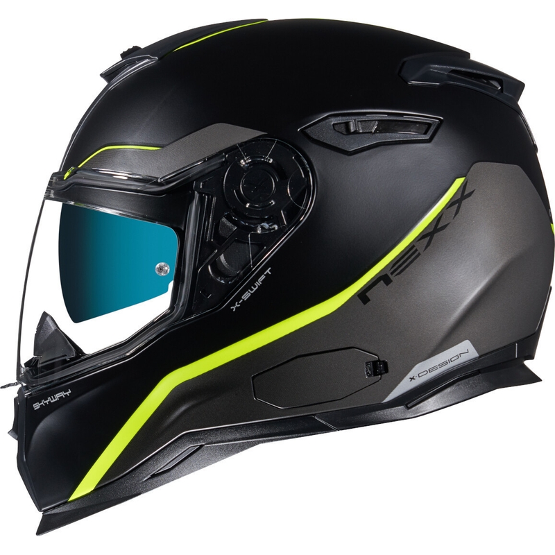 NEXX SX.100 Skyway schwarz-fluorgelber Integral-Motorradhelm Ausverkauf