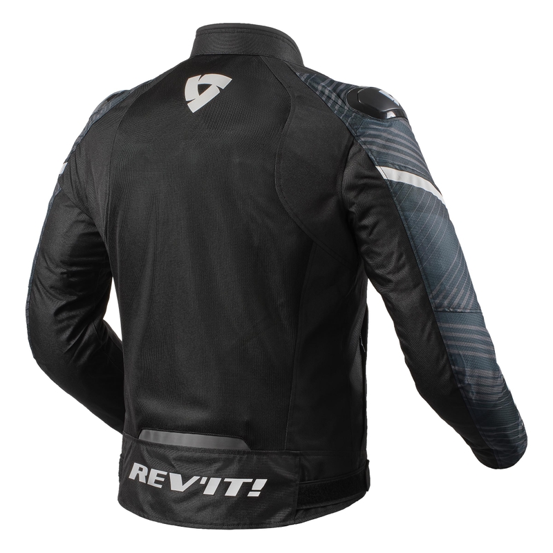 Revit Apex Air H2O schwarz-weiße Motorradjacke Ausverkauf