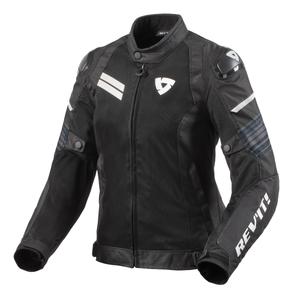 Damen Revit Apex Air H2O Schwarz-Weiß-Motorrad-Jacke Ausverkauf