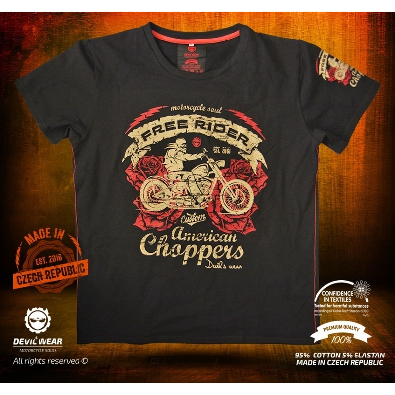 Herrenhemd Devils Wear - Free Rider American Choppers