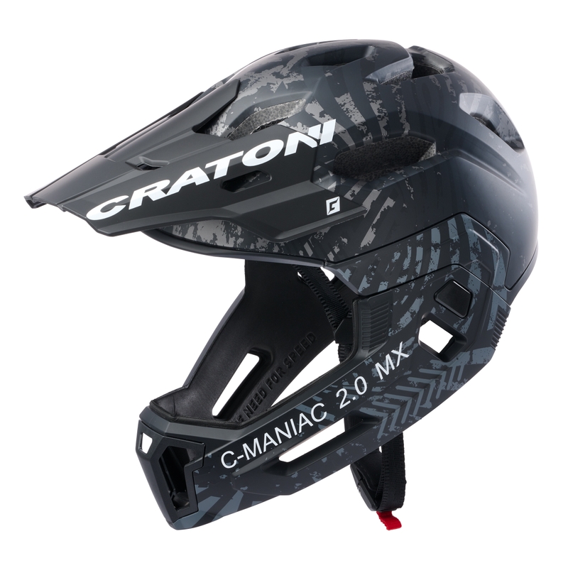 Radsporthelm C-Maniac 2.0 MX schwarz-anthrazit matt Ausverkauf