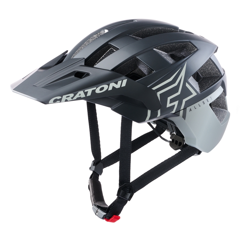 Radsporthelm CRATONI AllSet Pro schwarz-grau matt Ausverkauf