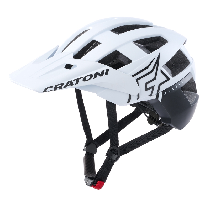 Fahrradhelm CRATONI AllSet Pro weiß-schwarz matt Ausverkauf