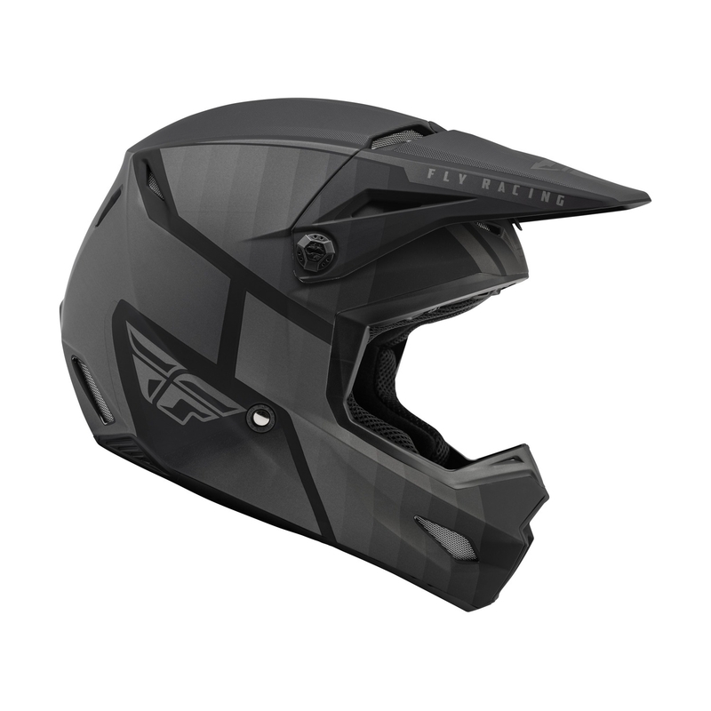 Motocross-Helm FLY Racing Kinetic Drift schwarz-grau