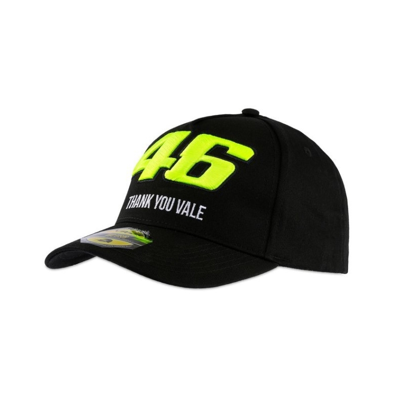VR46 Valentino Rossi "Dankeschön Vale" Kappe schwarz