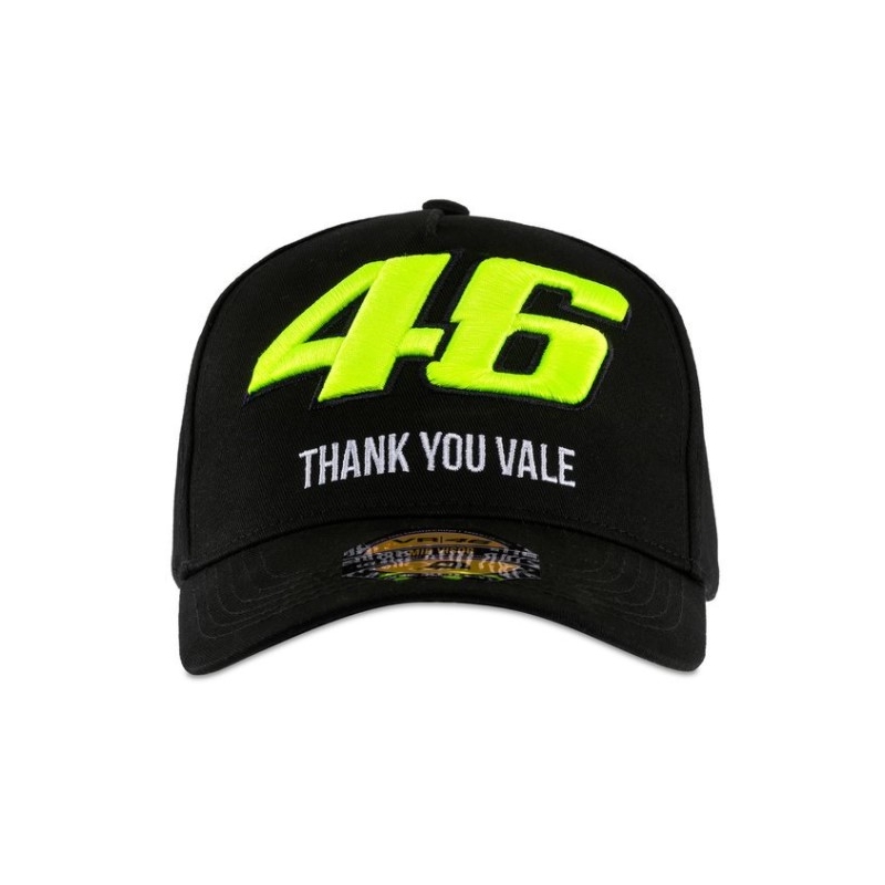 VR46 Valentino Rossi "Dankeschön Vale" Kappe schwarz