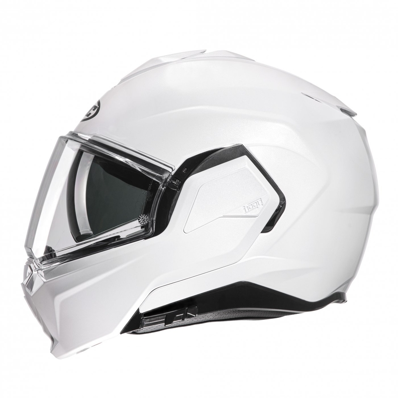 HJC I100 Solid pearl white klappbarer Motorradhelm