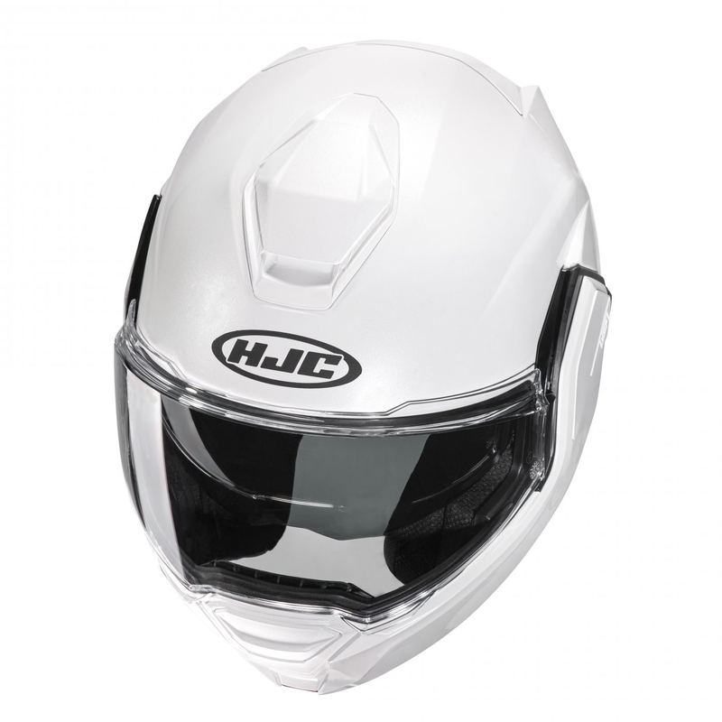 HJC I100 Solid pearl white klappbarer Motorradhelm