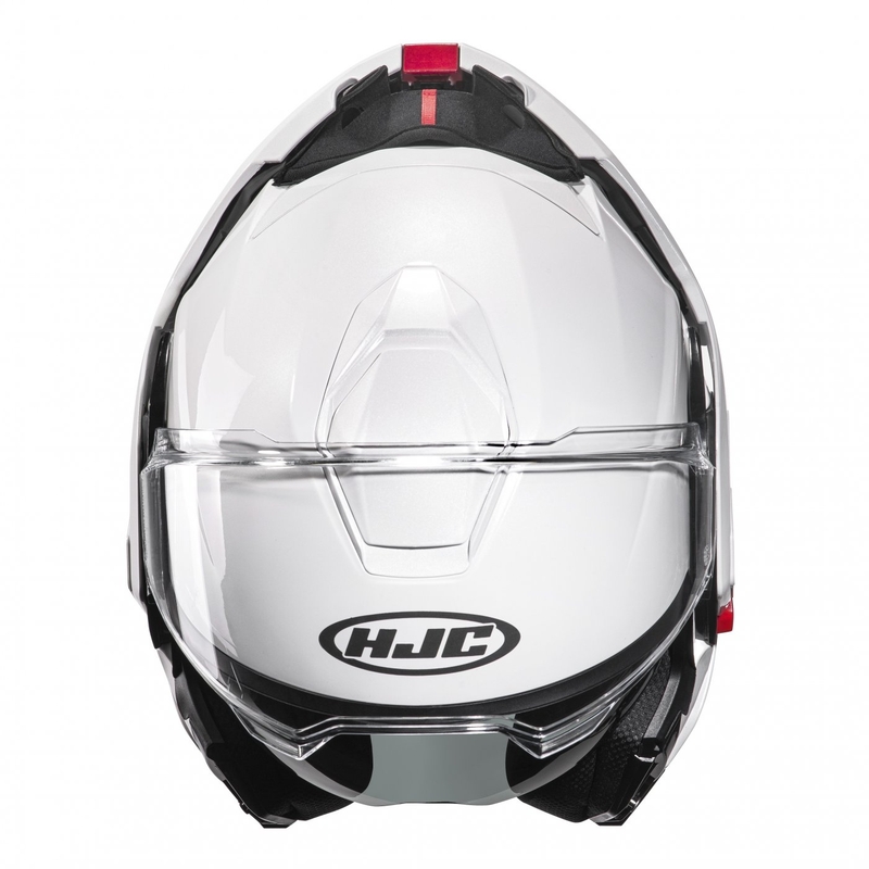 HJC I100 Solid pearl white klappbarer Motorradhelm