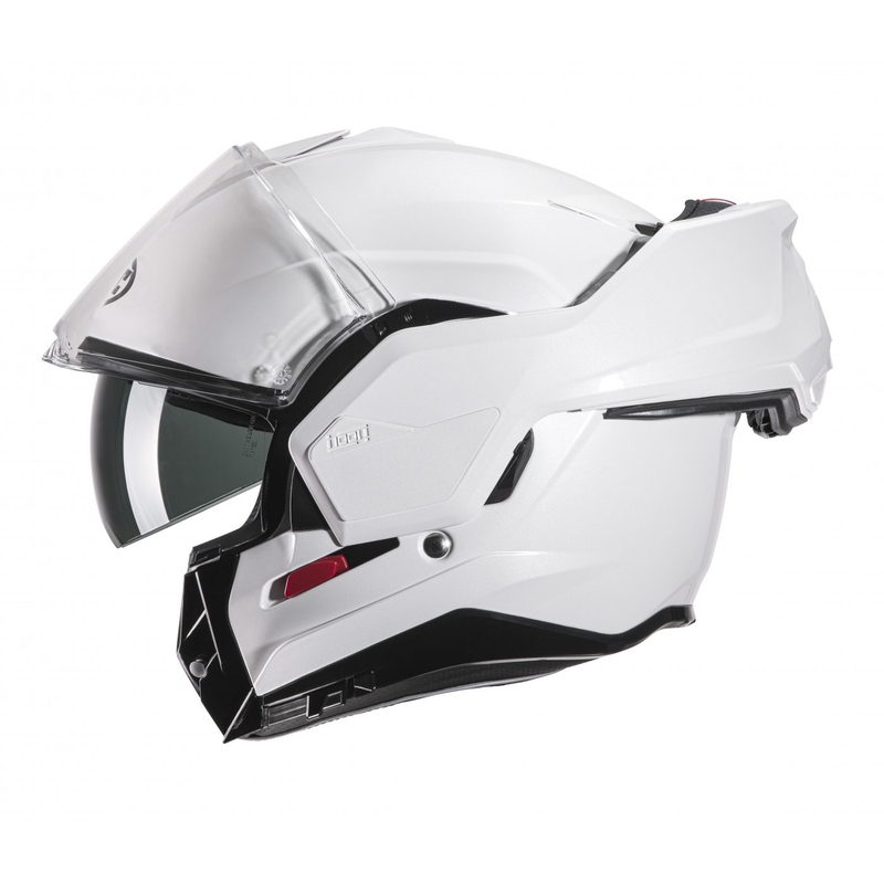 HJC I100 Solid pearl white klappbarer Motorradhelm