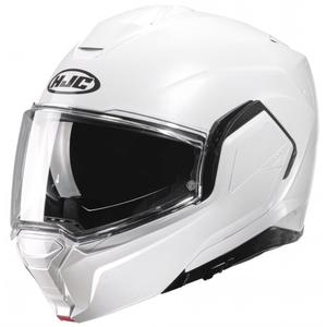 HJC I100 Solid pearl white klappbarer Motorradhelm