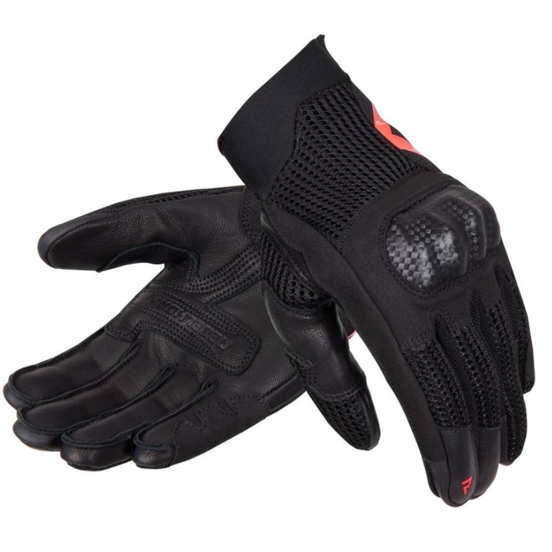 Damen Motorradhandschuhe Rebelhorn Gap III schwarz-fluorrot Ausverkauf