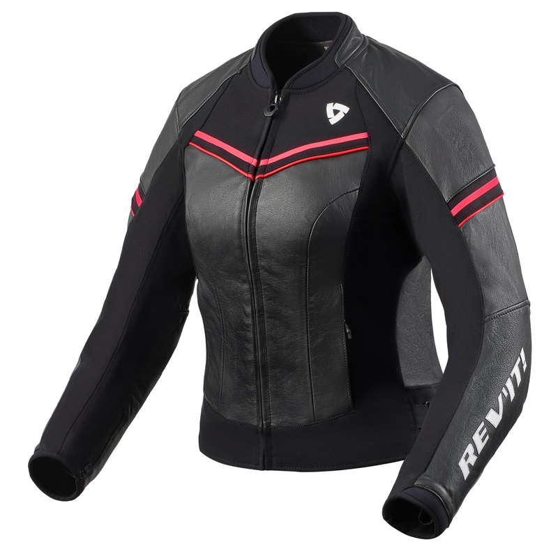 Revit Median Motorradjacke für Frauen in Schwarz und Rosa