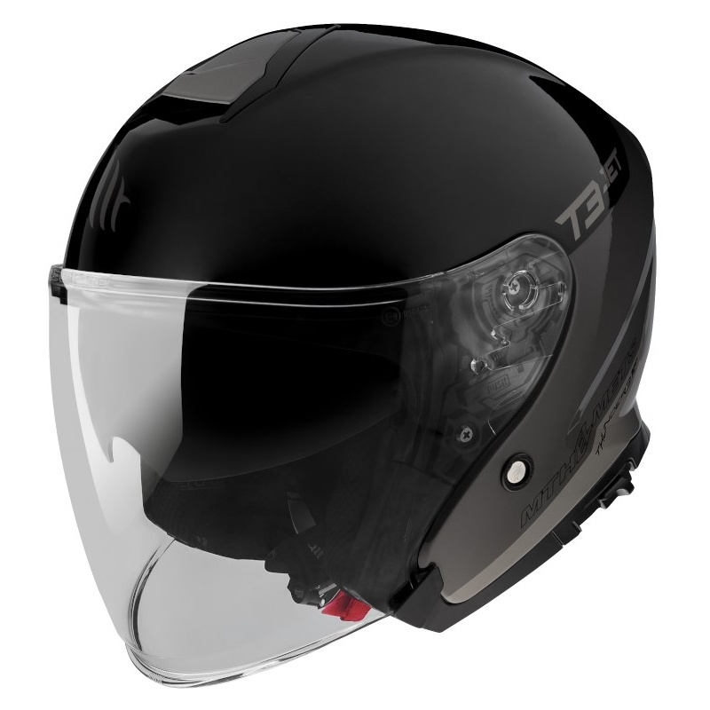 Offener Motorradhelm MT OF504SV Thunder 3 SV Jet Xpert C2 schwarz-grau