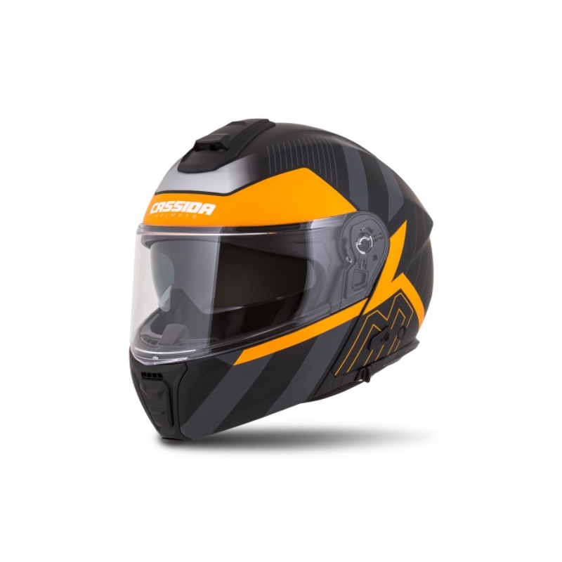 Cassida Modulo 2.0 Profil schwarz-grau-orange klappbarer Motorradhelm Ausverkauf