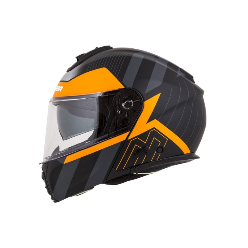 Cassida Modulo 2.0 Profil schwarz-grau-orange klappbarer Motorradhelm Ausverkauf