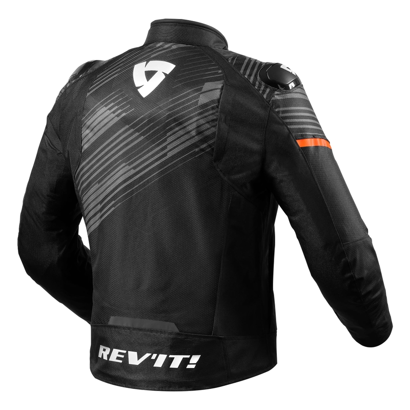 Motorradjacke Revit Apex H2O schwarz-fluor orange Ausverkauf