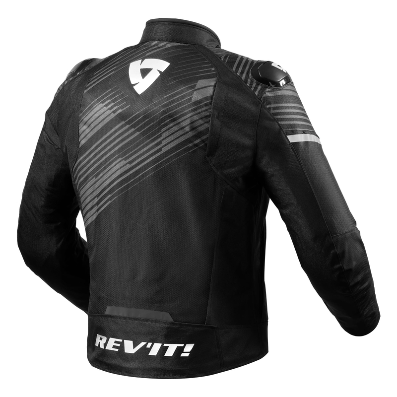 Revit Apex H2O schwarz-weiße Motorradjacke Ausverkauf