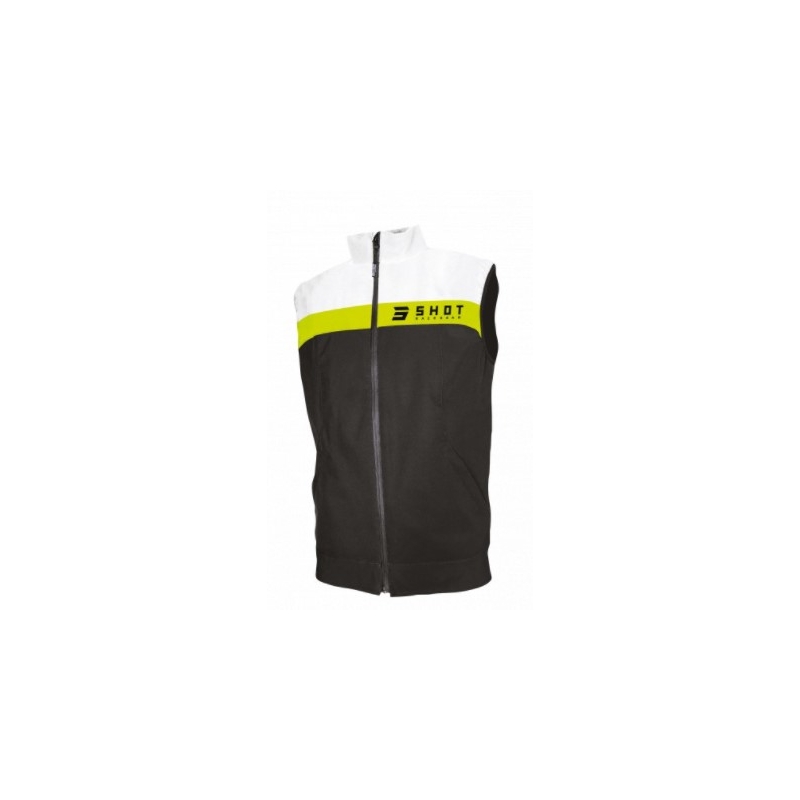 Softshell-Weste Shot Team schwarz-fluo gelb