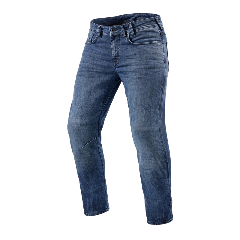 Revit Detroit 2 TF Blaue beschnittene Motorradjeans