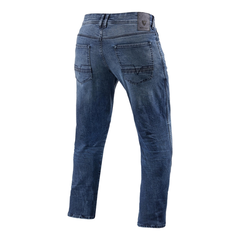 Revit Detroit 2 TF Blaue beschnittene Motorradjeans