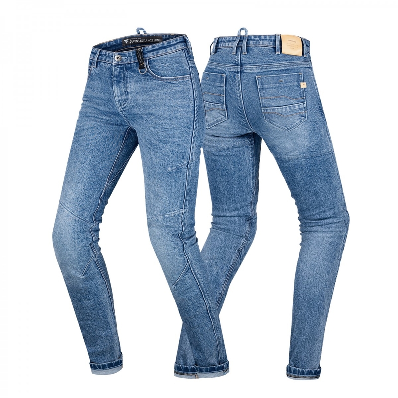 Blaue Motorradjeans von Shima Devon für Frauen