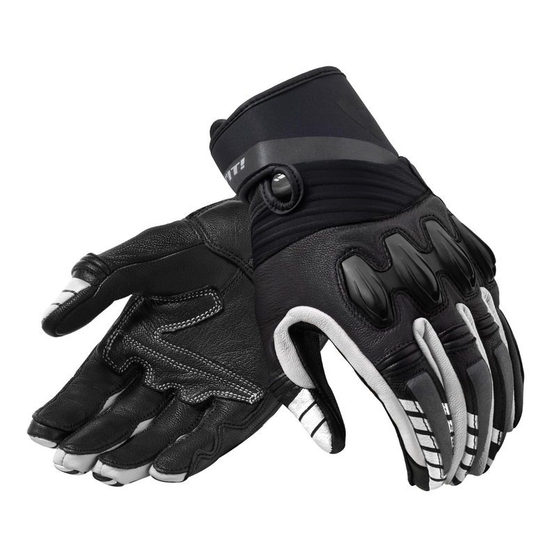 Revit Energy Motorradhandschuhe schwarz und weiß Ausverkauf
