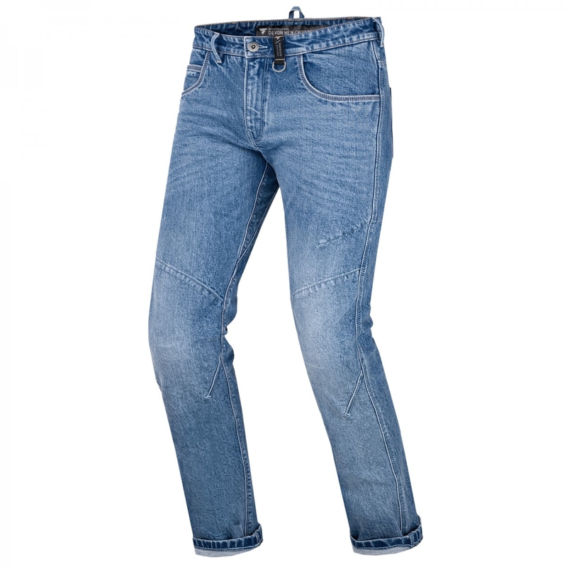Shima Devon blaue Motorradjeans