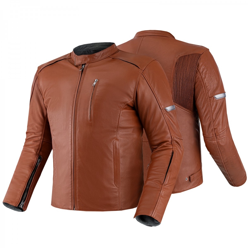 Shima Hunter+ 2.0 hellbraune Motorradjacke