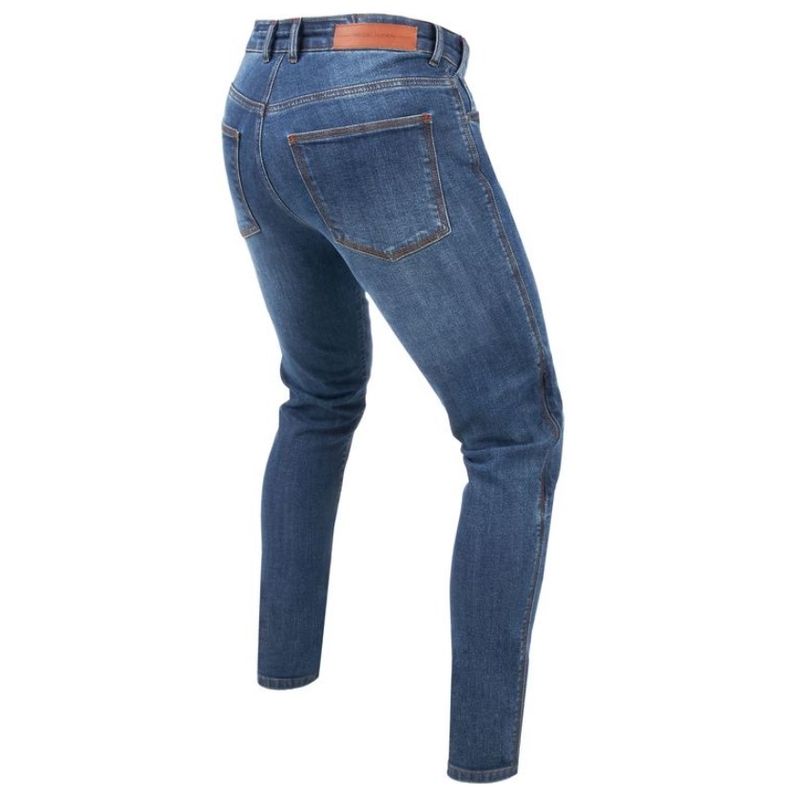 Motorradjeans Rebelhorn Classic III SF gewaschen blau Ausverkauf