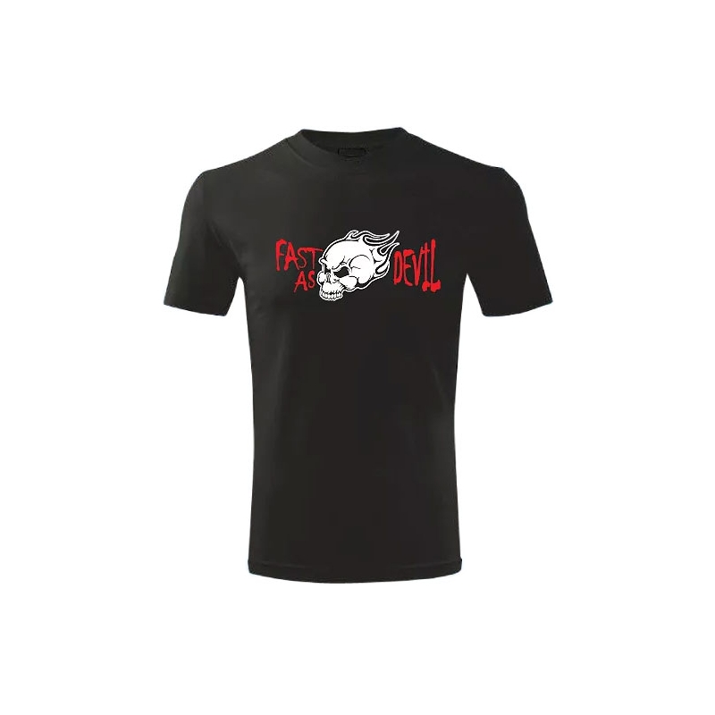 T-shirt s motivem Schnell wie der Teufel